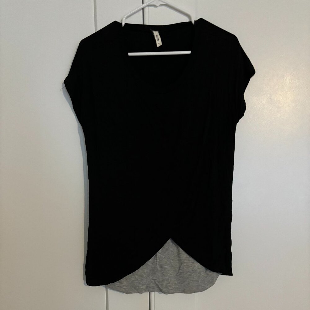 Hello Miz Layered Asymmetrical Blouse